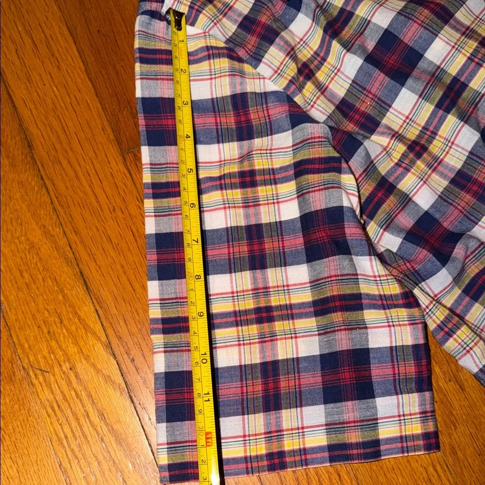 Women’s Vintage Sears Maternity Plaid Short Sleeve Shirt 17/18 - Picture 5 of 7